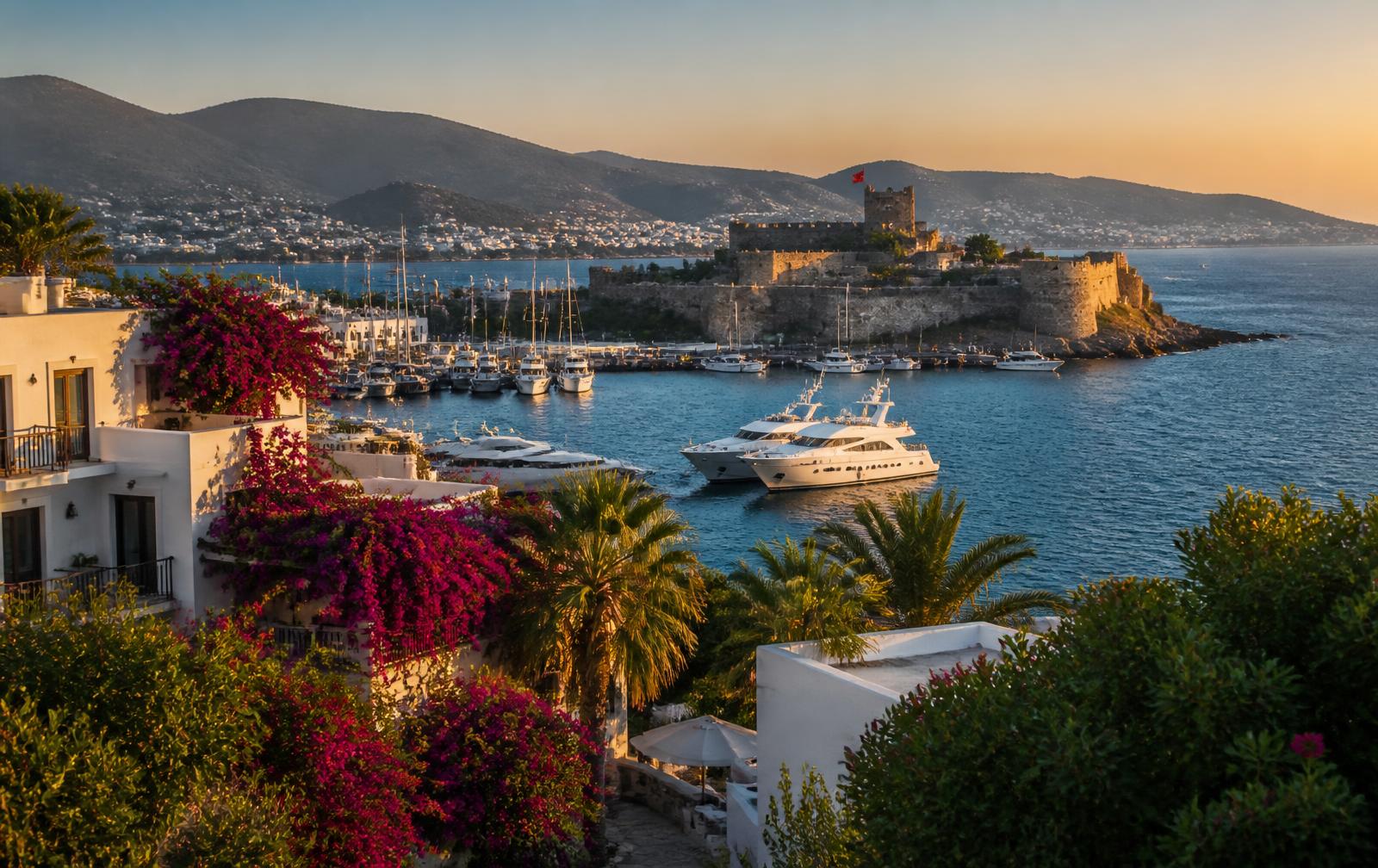 Bodrum, Türkiye — Bougainvillea, superyachts and the most confident resort scene on the Aegean